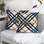 Cushion cover with Burberry Logo print brand