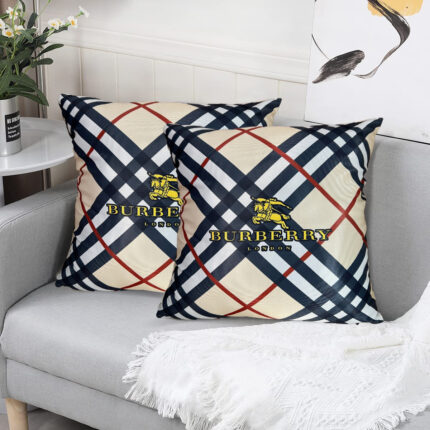 Cushion cover with Burberry Logo print brand
