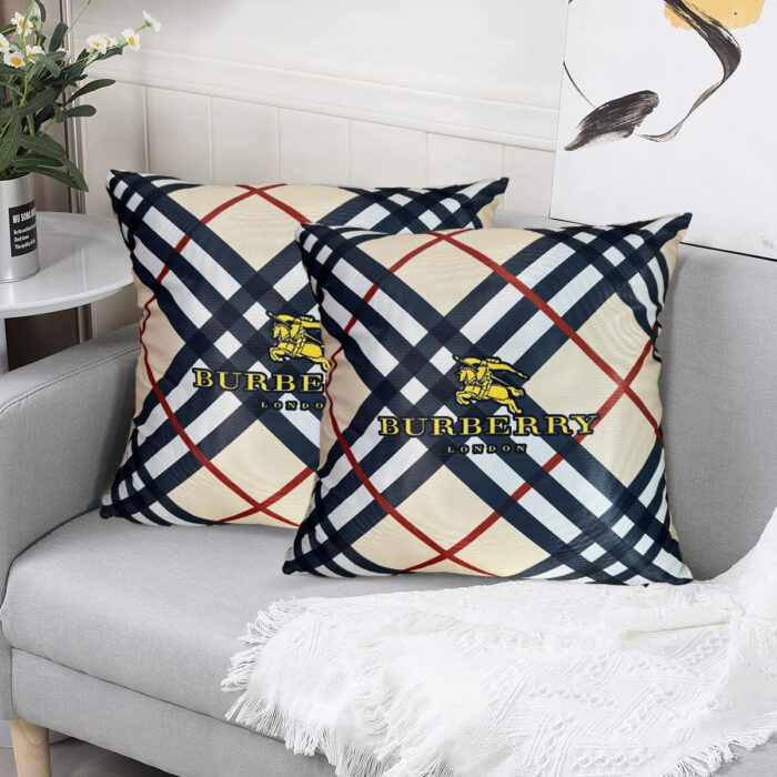 Cushion cover with Burberry Logo print brand